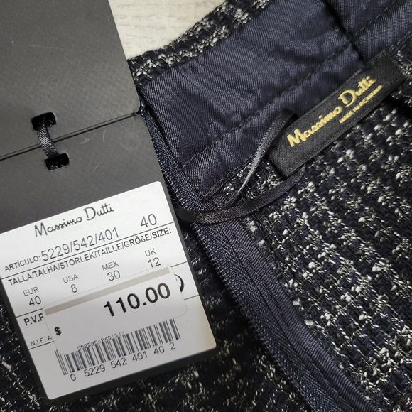 New Massimo Dutti Wool Skirt Size 8 - Picture 5 of 7